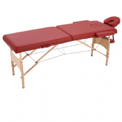 Wooden massage table